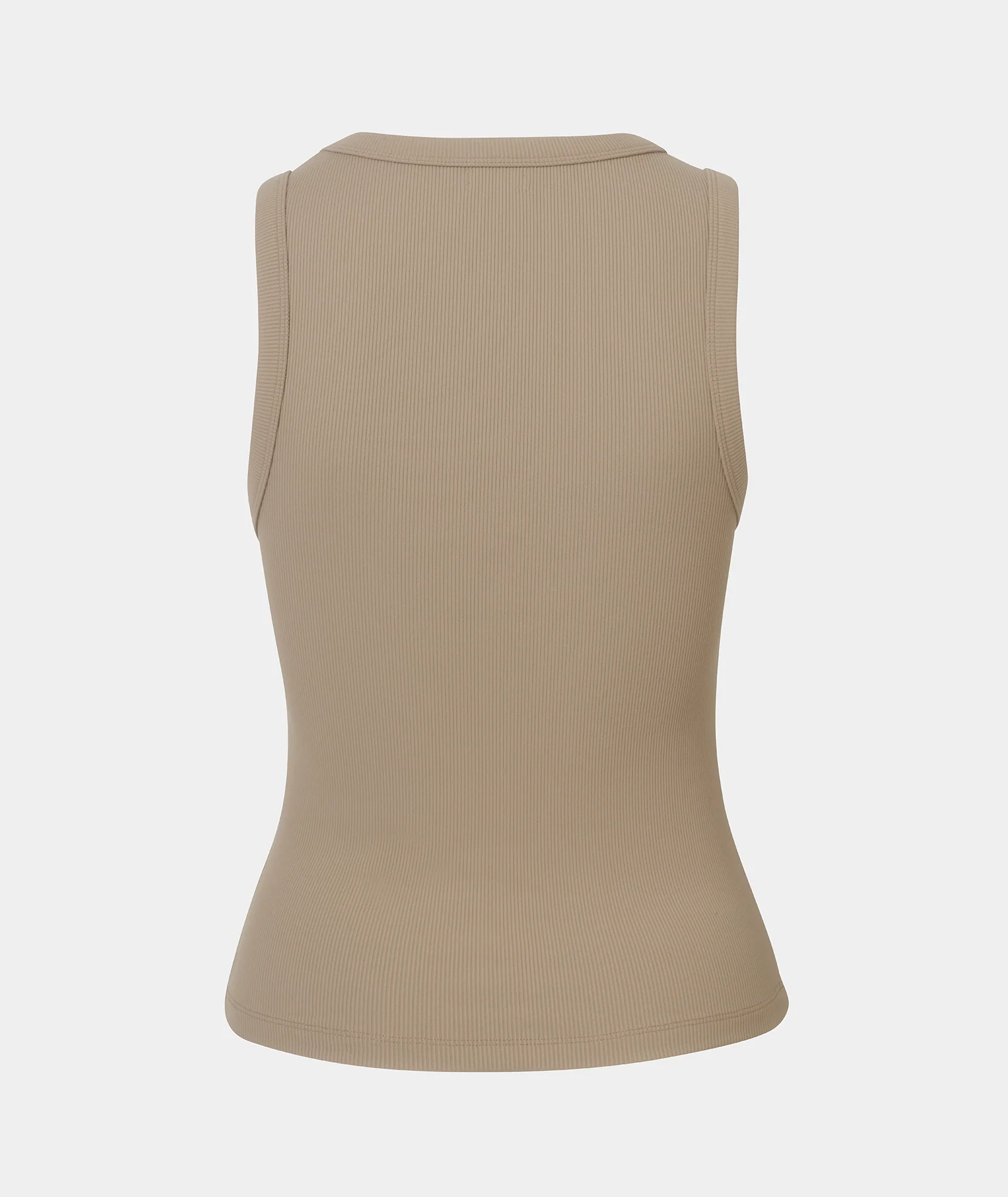 RIBBED TANK - TAUPE - Image 10